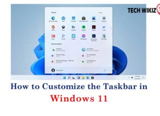 Taskbar in Windows 11