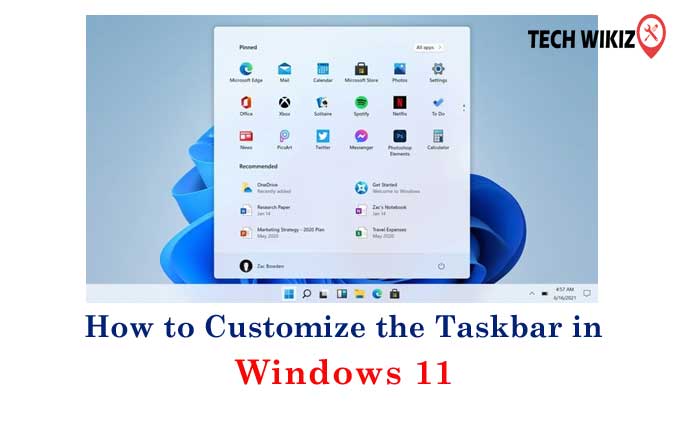 Taskbar in Windows 11